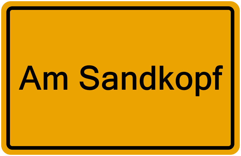 Handelsregisterauszug Am Sandkopf